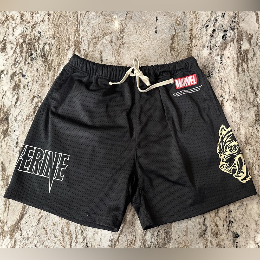 Darc Sport X Marvel Wolverine collaboration mesh shorts